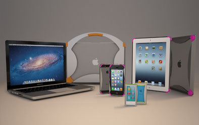 concept design,color design,modellazione,render e animazioni di custodie per linea di prodotti apple