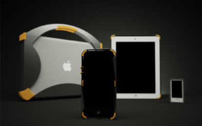 color design,concept design,modellazione,render fotorealistici e animazioni illustrative di custodie per linea di prodotti apple