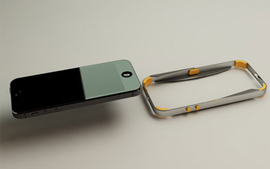 concept design, modellazione, render fotorealistici  e animazioni di nuova custodia per apple iphone